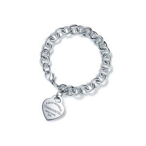 Return to Tiffany Heart Tag Charm Bracelet in Silver